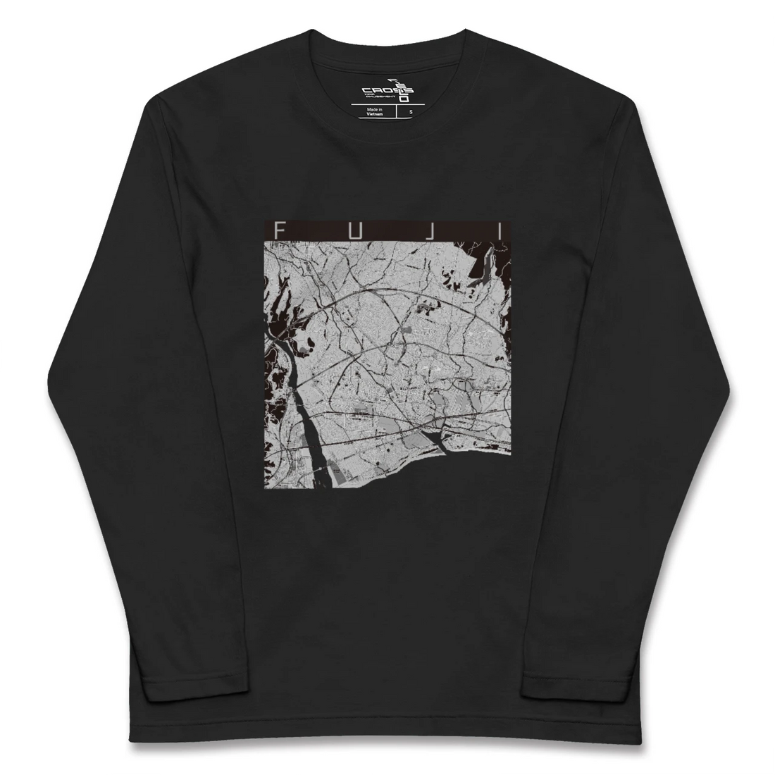 【富士(静岡県)】地図柄ロングスリーブTシャツ