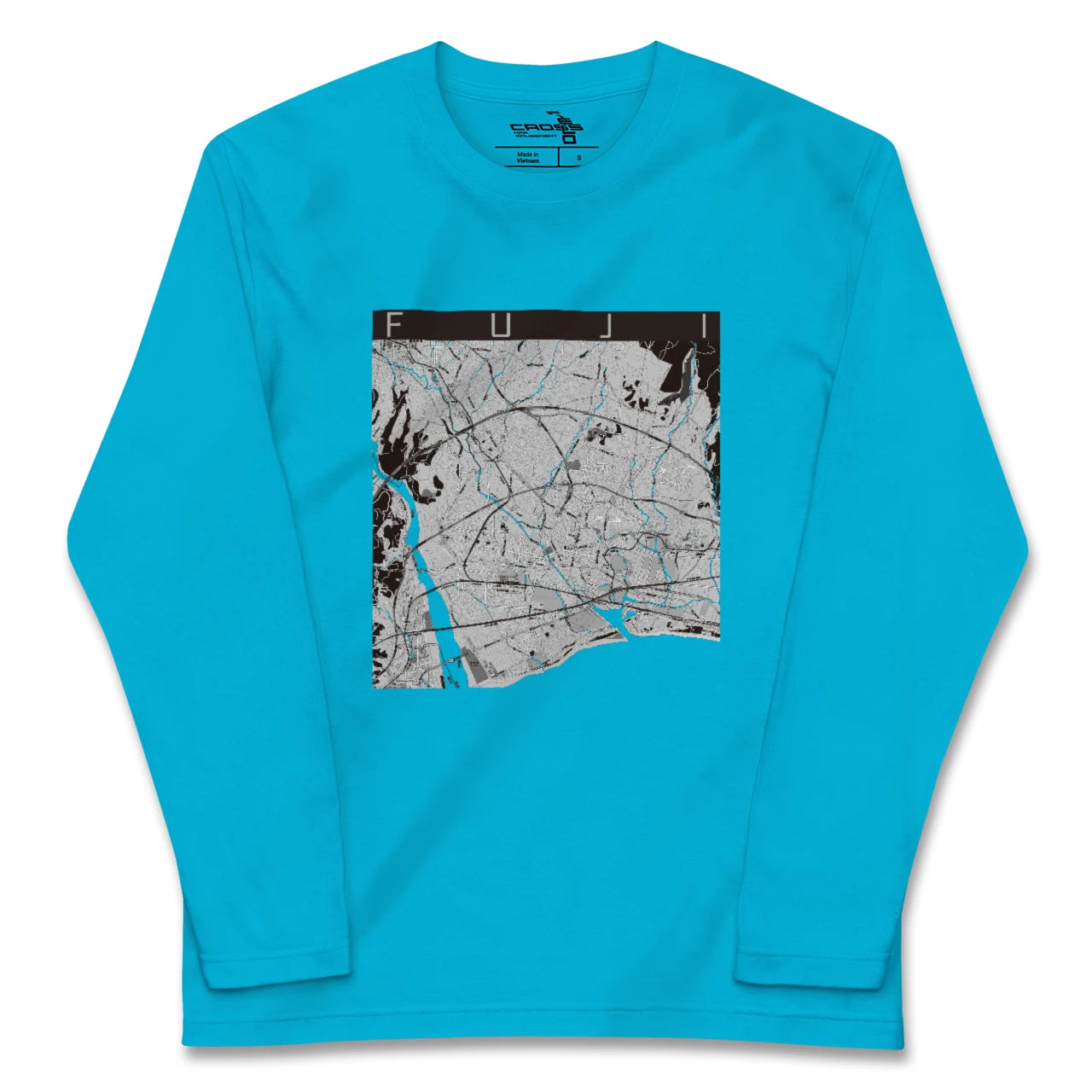 【富士(静岡県)】地図柄ロングスリーブTシャツ
