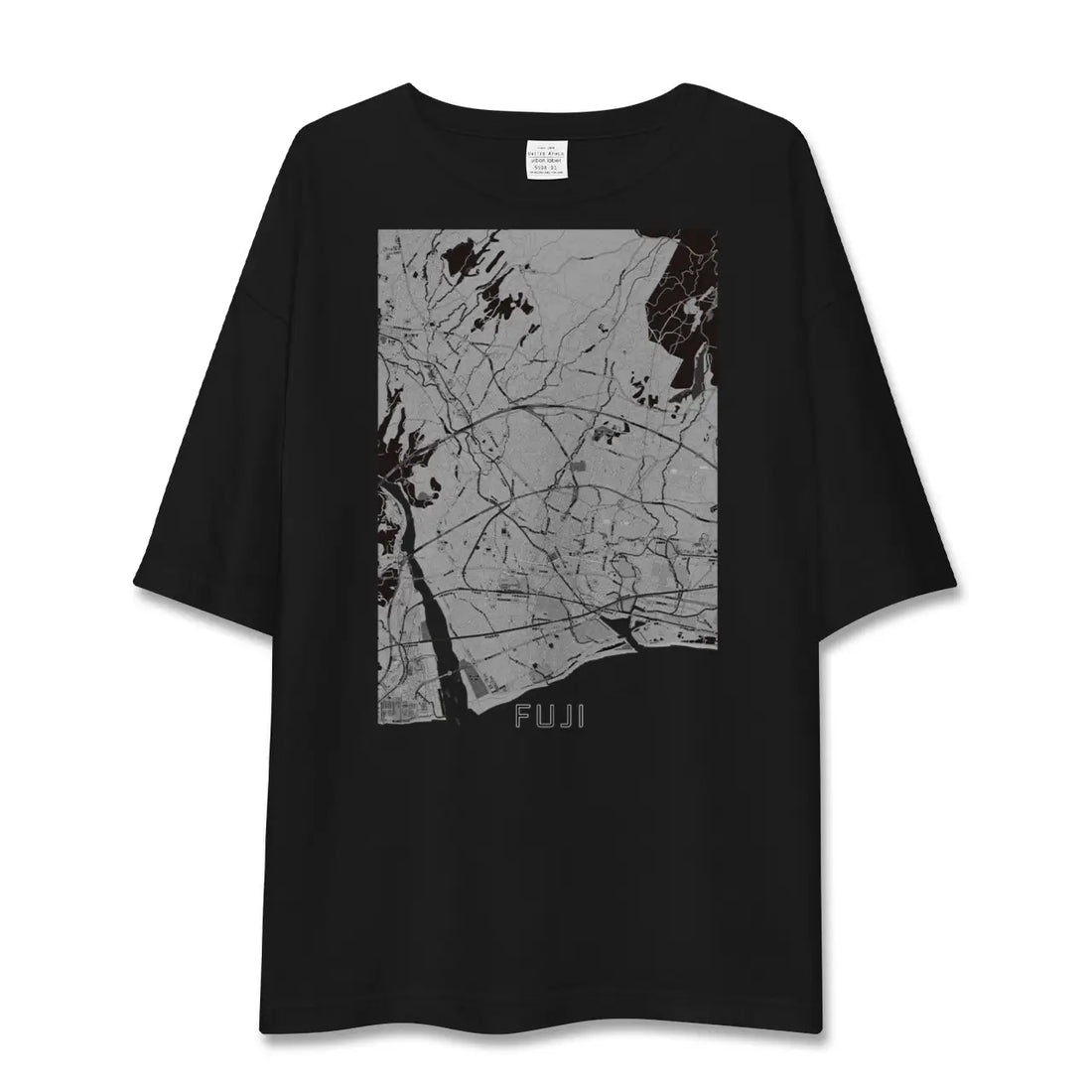 【富士(静岡県)】地図柄ビッグシルエットTシャツ