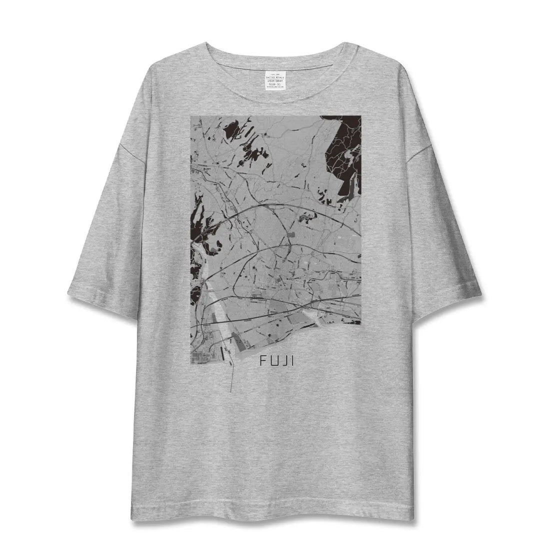 【富士(静岡県)】地図柄ビッグシルエットTシャツ