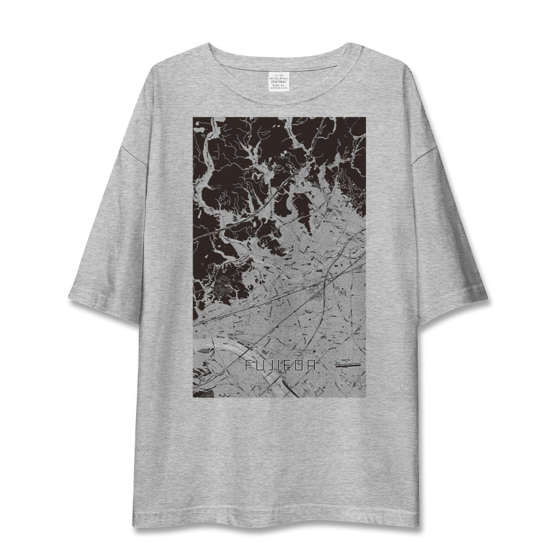 【藤枝(静岡県)】地図柄ビッグシルエットTシャツ