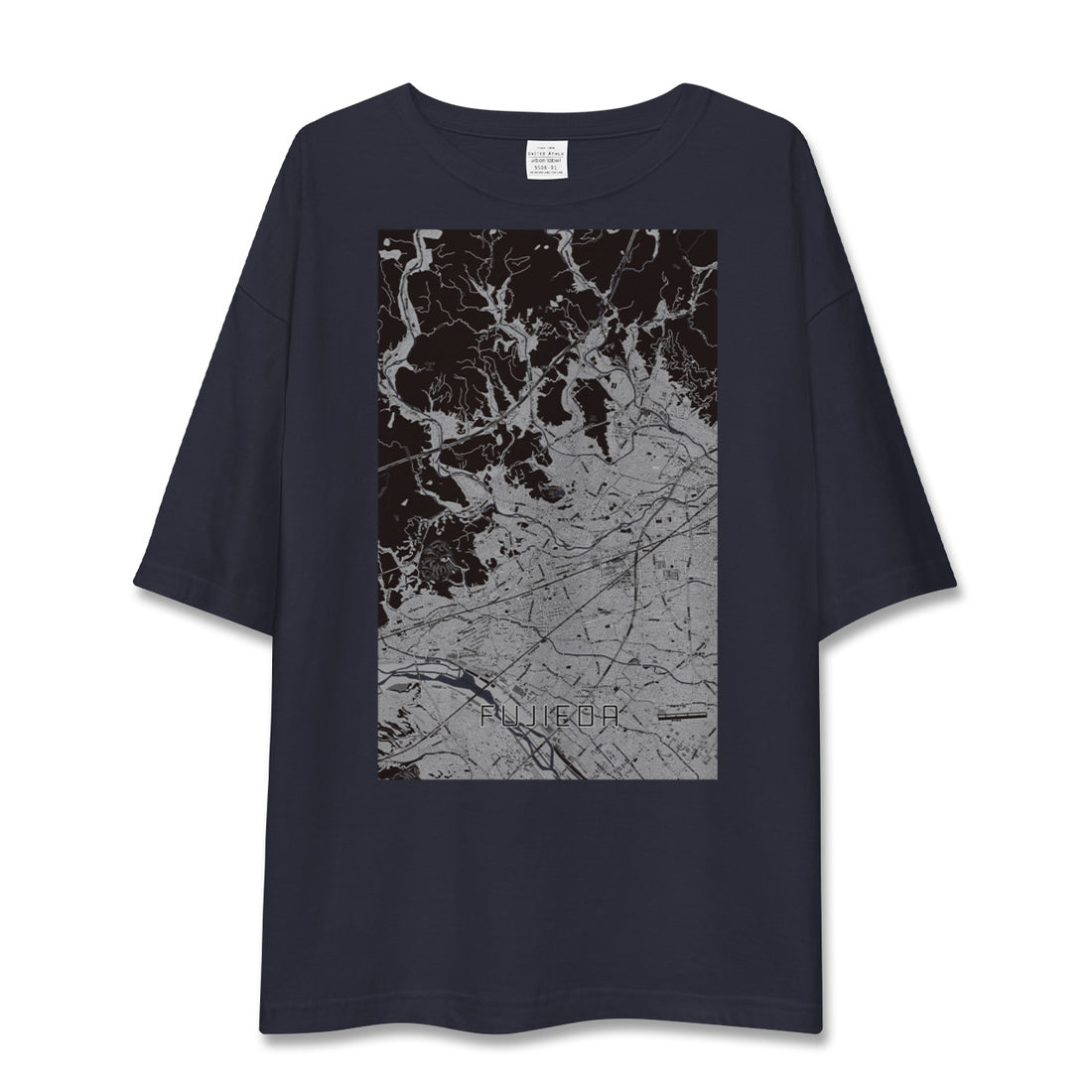 【藤枝(静岡県)】地図柄ビッグシルエットTシャツ