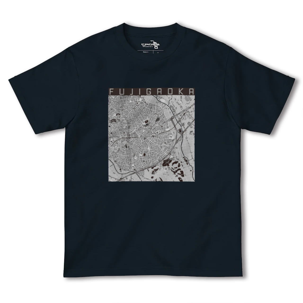 【藤が丘(神奈川県)】地図柄ヘビーウェイトTシャツ