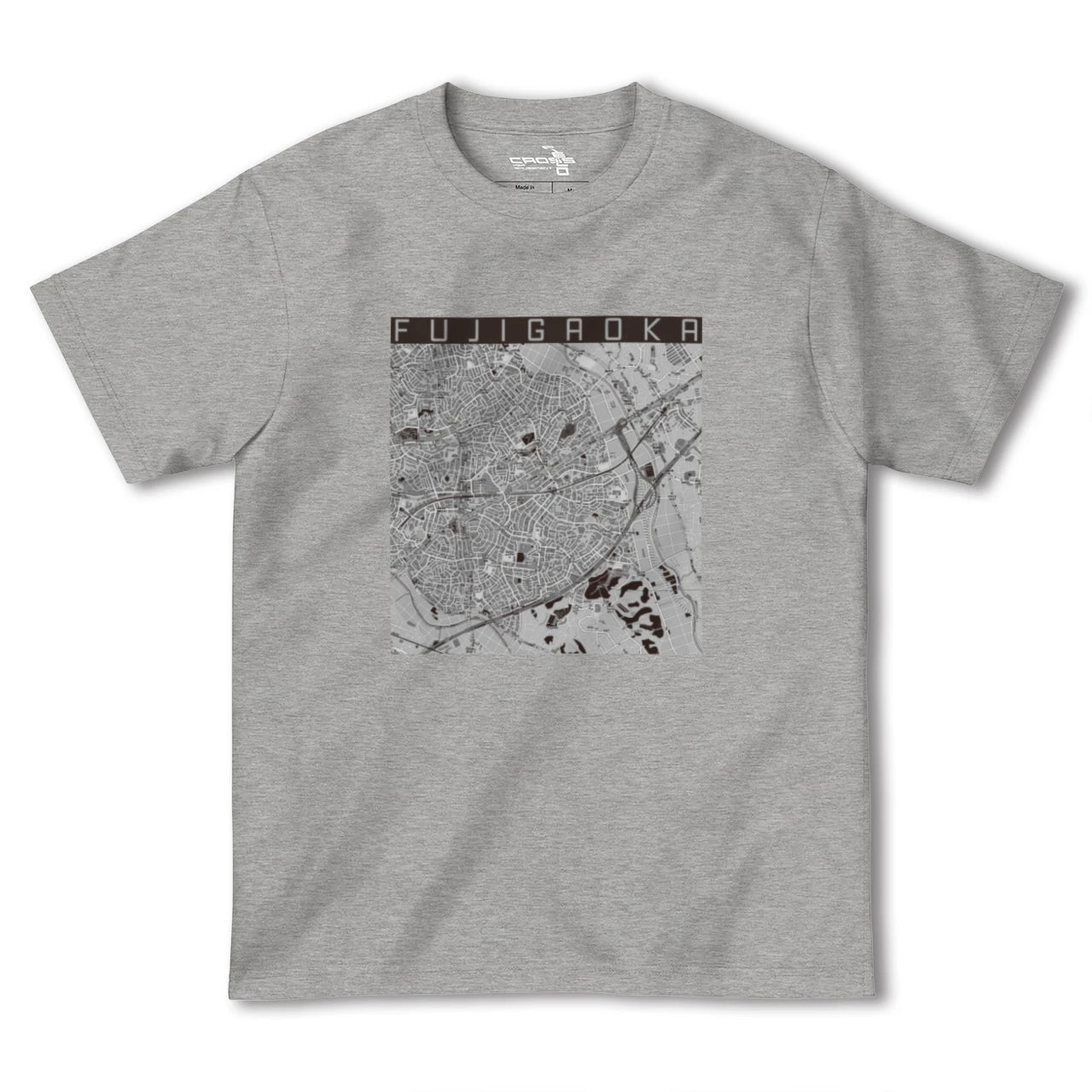 【藤が丘(神奈川県)】地図柄ヘビーウェイトTシャツ