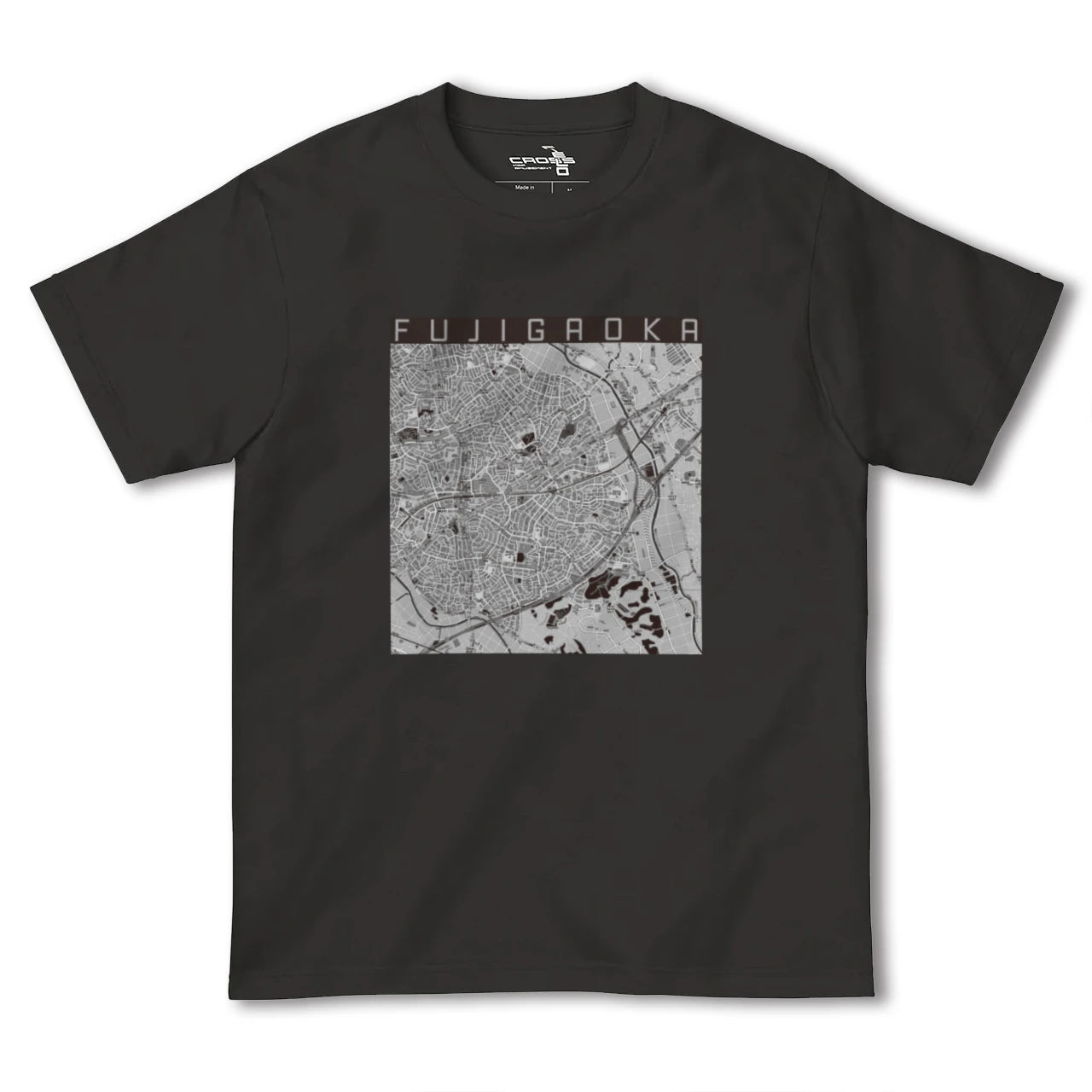 【藤が丘(神奈川県)】地図柄ヘビーウェイトTシャツ
