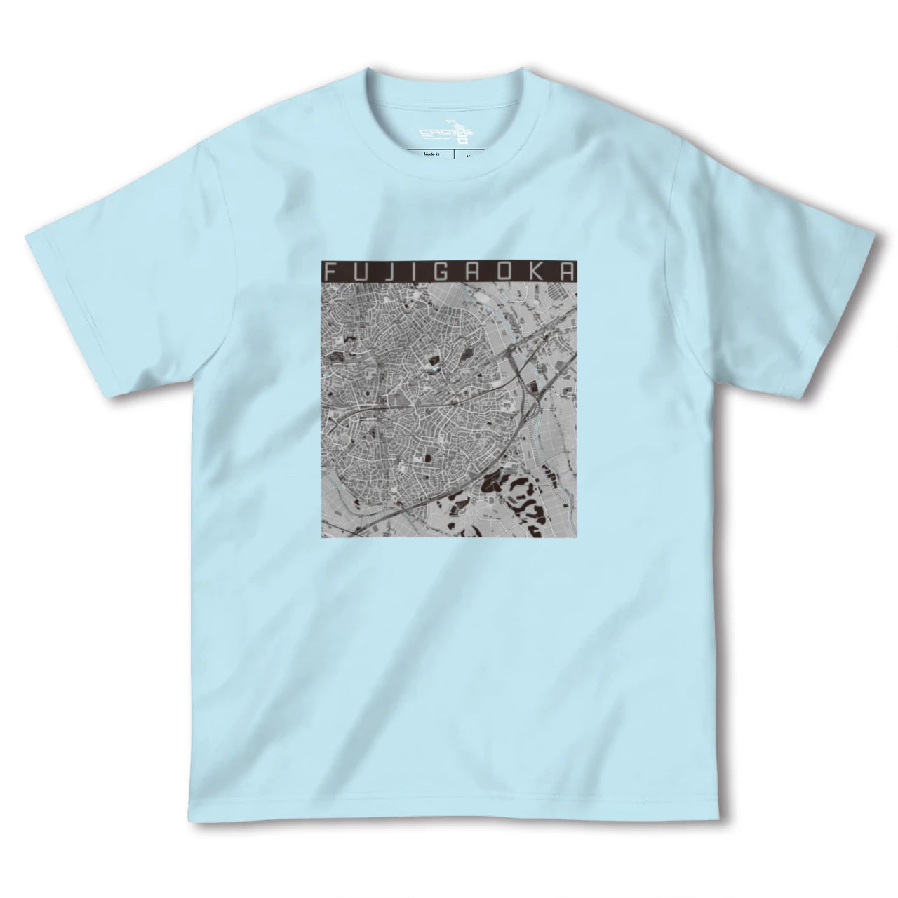 【藤が丘(神奈川県)】地図柄ヘビーウェイトTシャツ