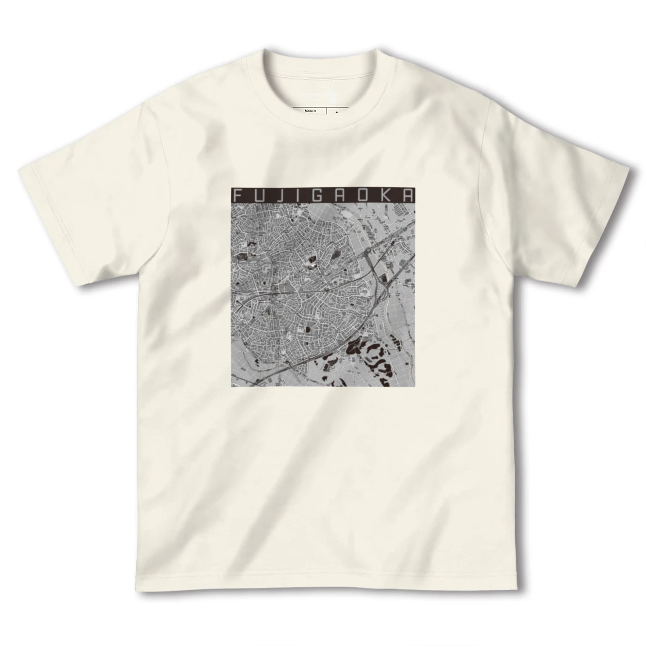 【藤が丘(神奈川県)】地図柄ヘビーウェイトTシャツ