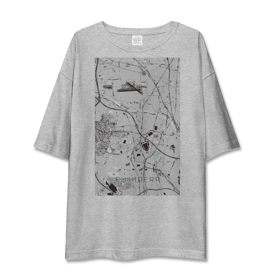 【藤井寺(大阪府)】地図柄ビッグシルエットTシャツ