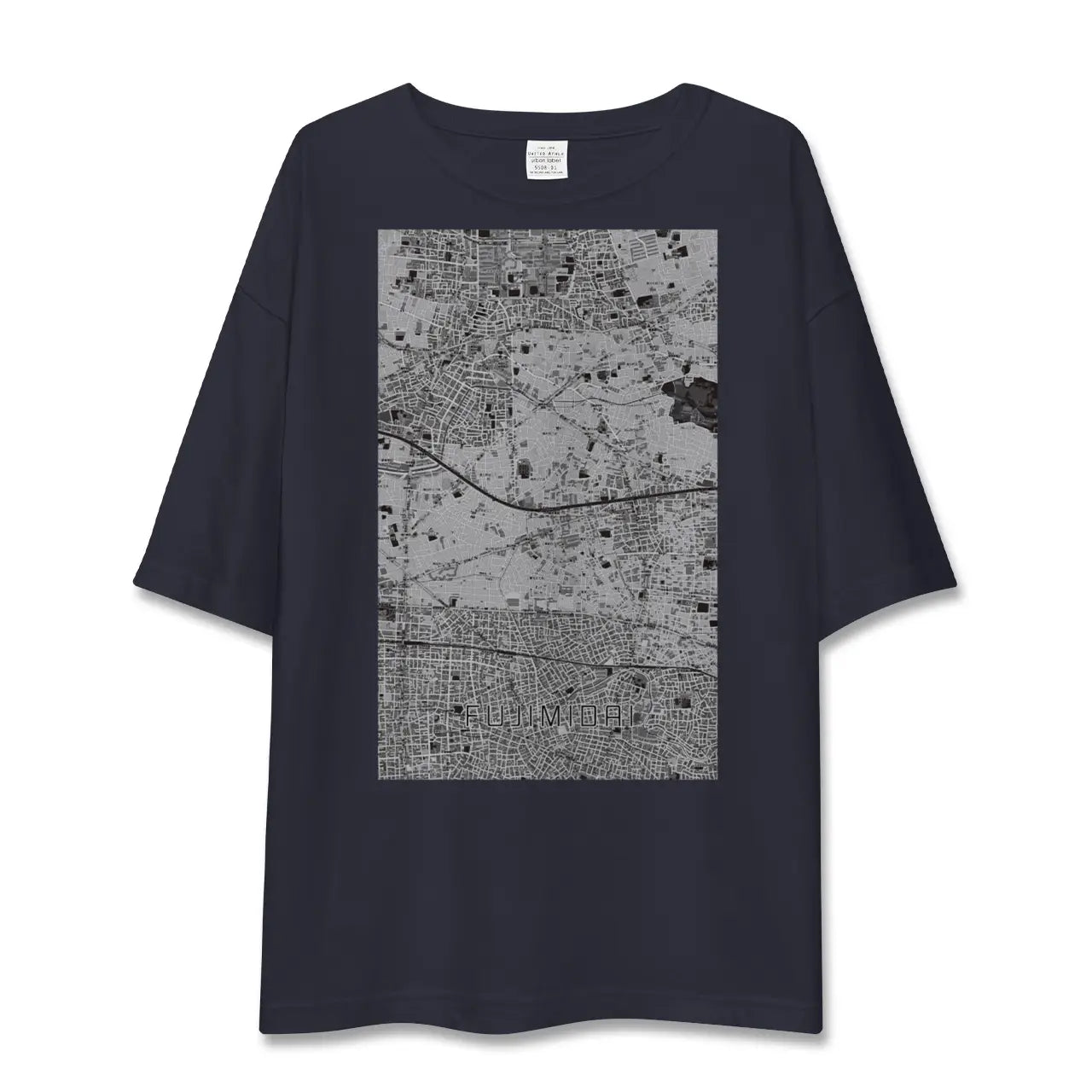 【富士見台(東京都)】地図柄ビッグシルエットTシャツ