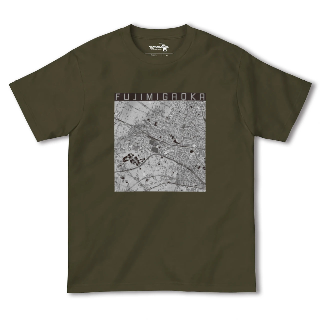 【富士見ヶ丘(東京都)】地図柄ヘビーウェイトTシャツ