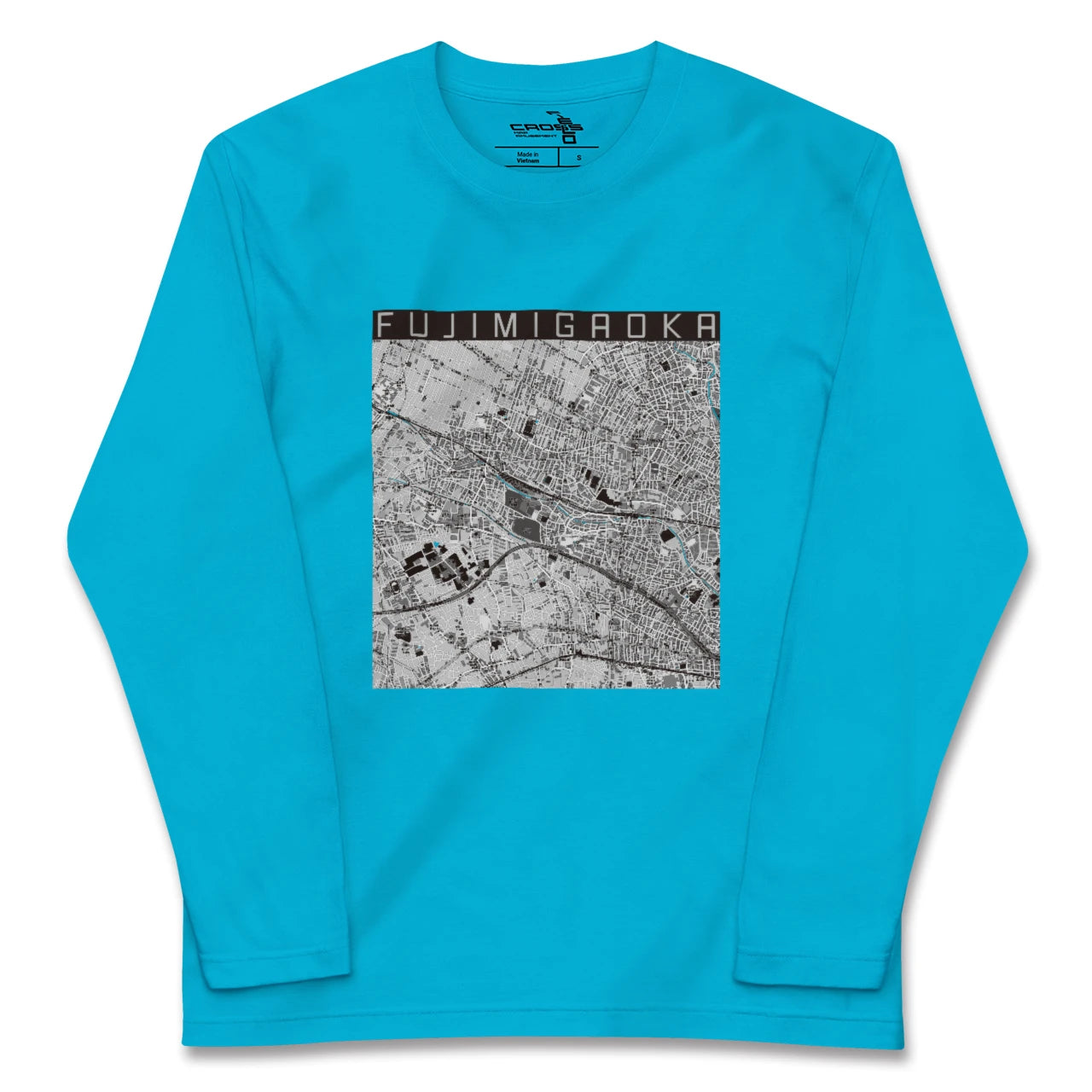 【富士見ヶ丘(東京都)】地図柄ロングスリーブTシャツ