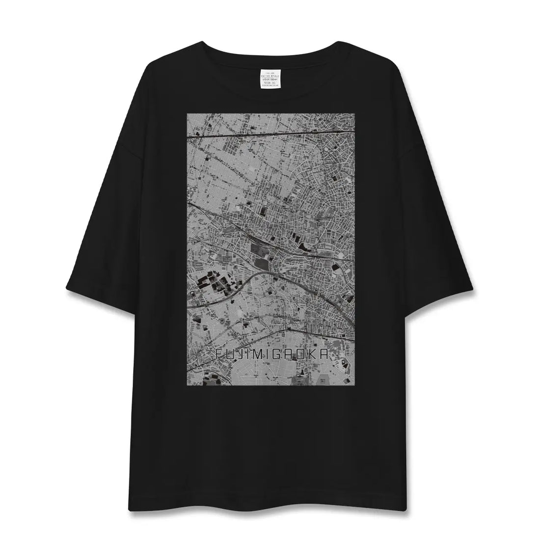 【富士見ヶ丘(東京都)】地図柄ビッグシルエットTシャツ