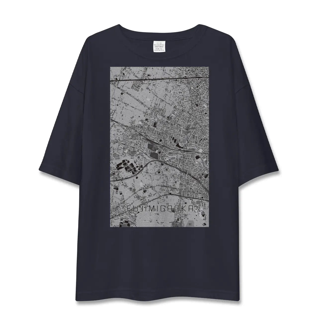 【富士見ヶ丘(東京都)】地図柄ビッグシルエットTシャツ