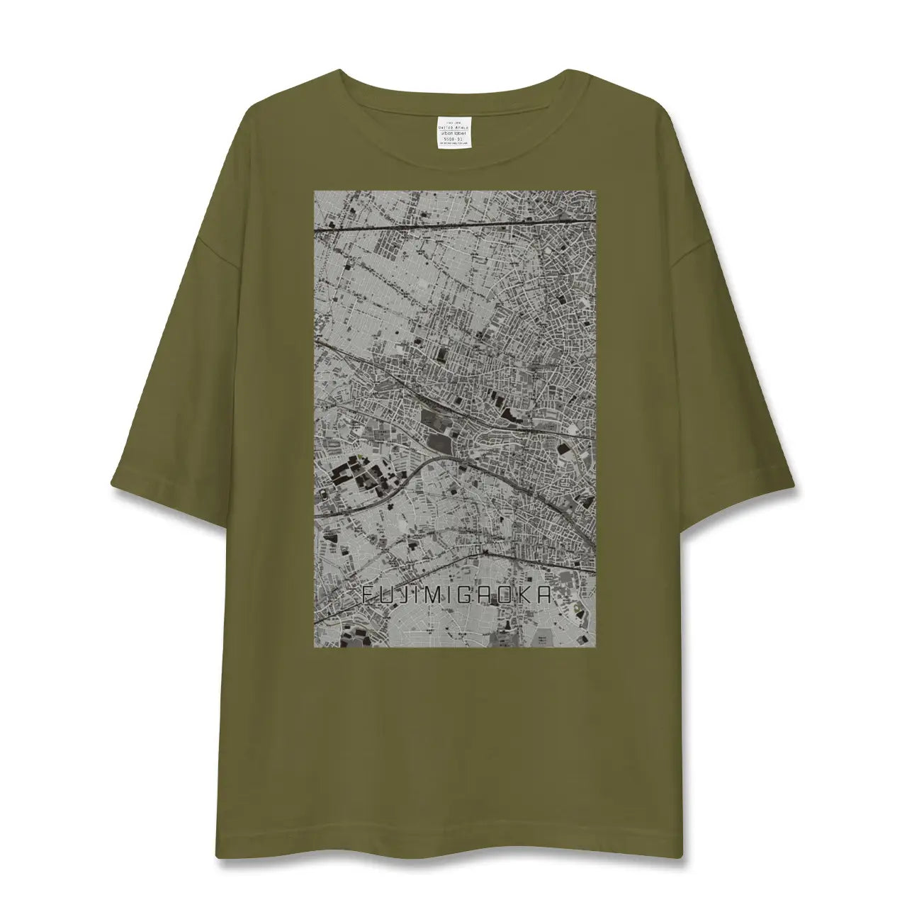 【富士見ヶ丘(東京都)】地図柄ビッグシルエットTシャツ