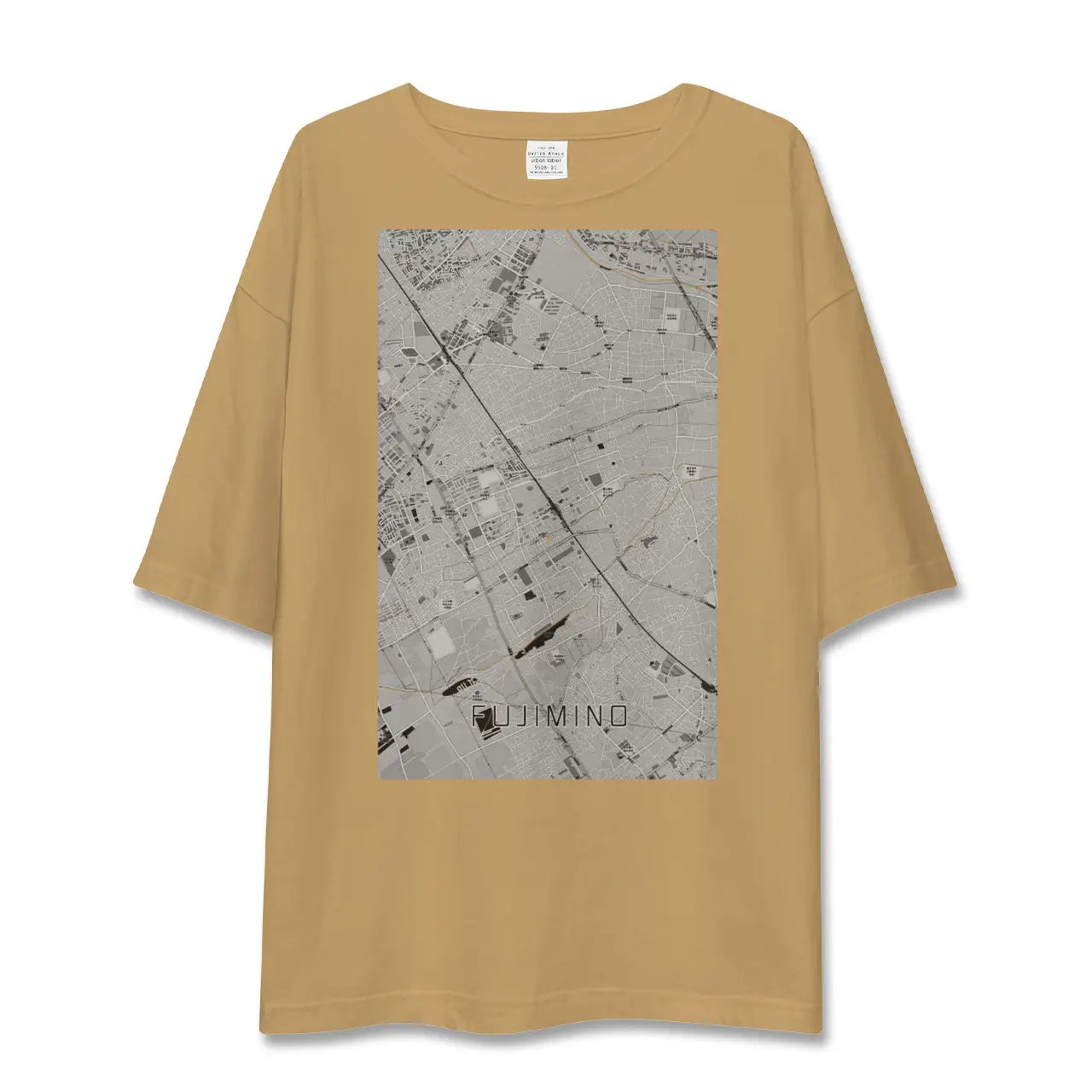 【ふじみ野(埼玉県)】地図柄ビッグシルエットTシャツ