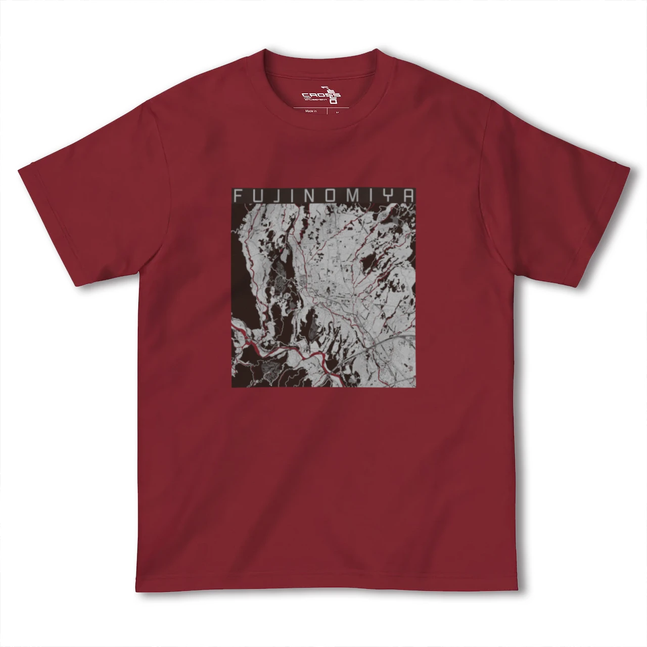 【富士宮(静岡県)】地図柄ヘビーウェイトTシャツ