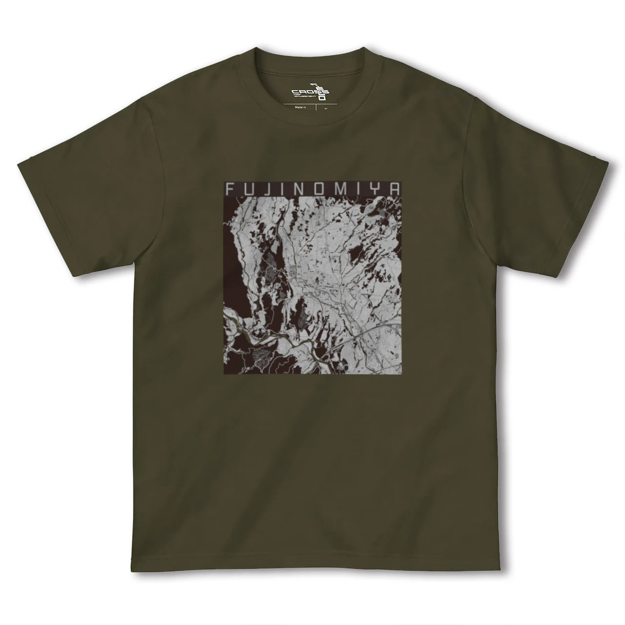 【富士宮(静岡県)】地図柄ヘビーウェイトTシャツ