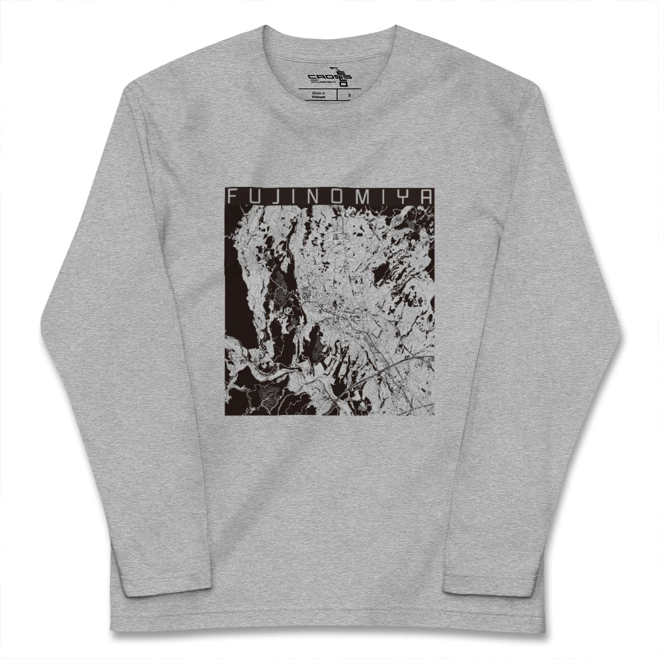 【富士宮(静岡県)】地図柄ロングスリーブTシャツ