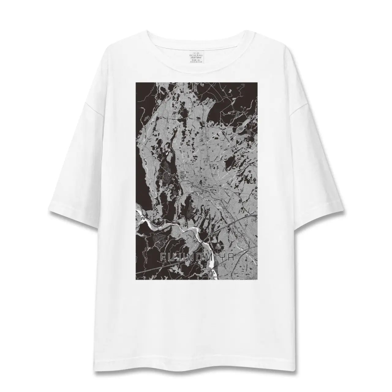 【富士宮(静岡県)】地図柄ビッグシルエットTシャツ