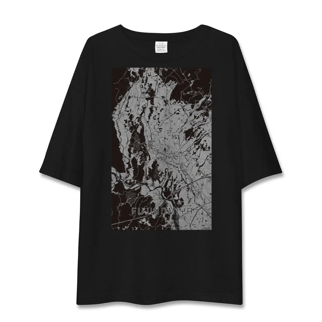 【富士宮(静岡県)】地図柄ビッグシルエットTシャツ