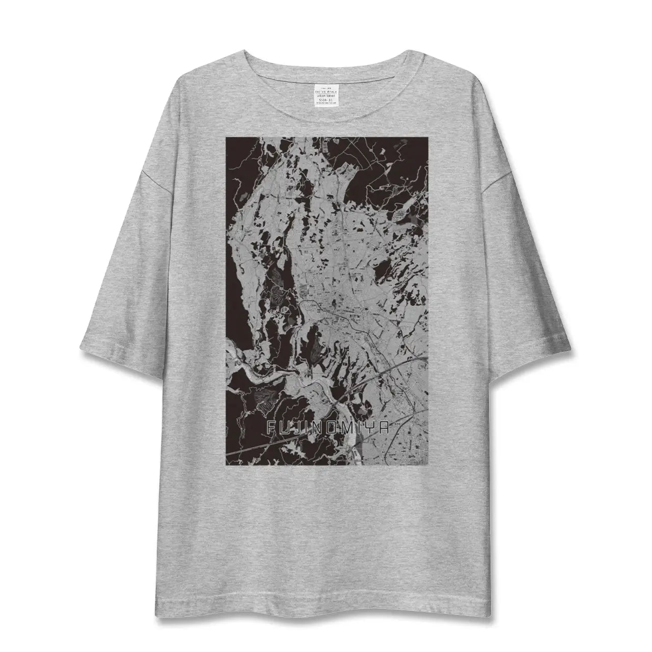 【富士宮(静岡県)】地図柄ビッグシルエットTシャツ