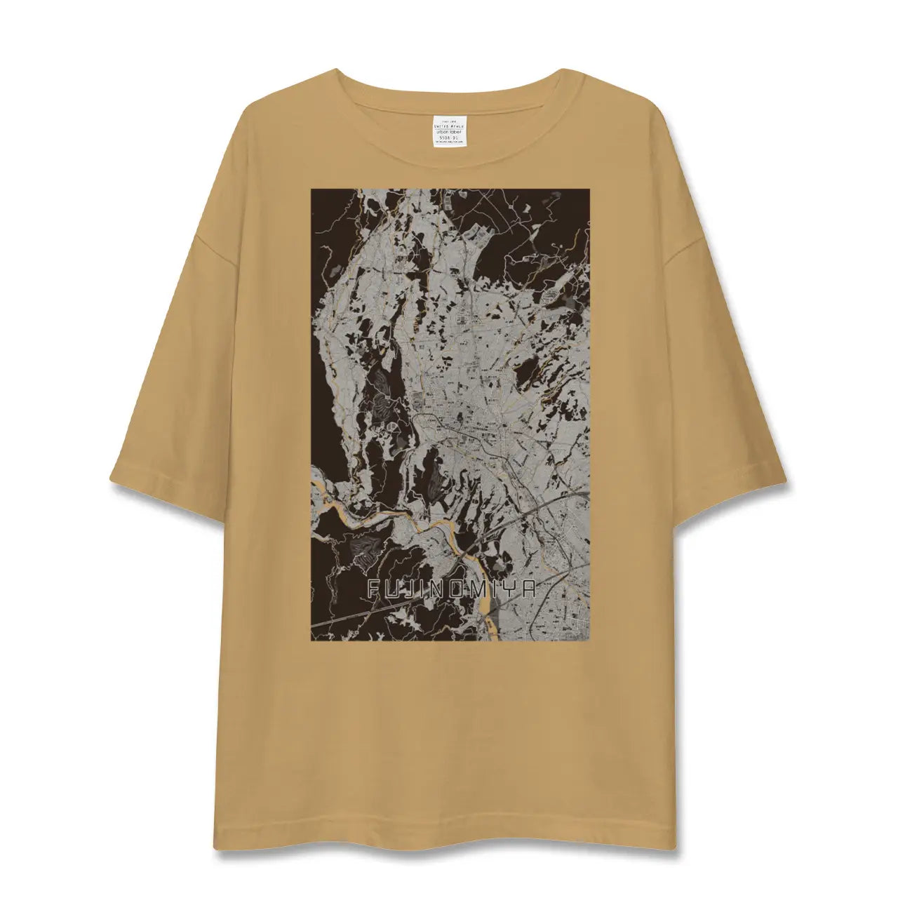 【富士宮(静岡県)】地図柄ビッグシルエットTシャツ