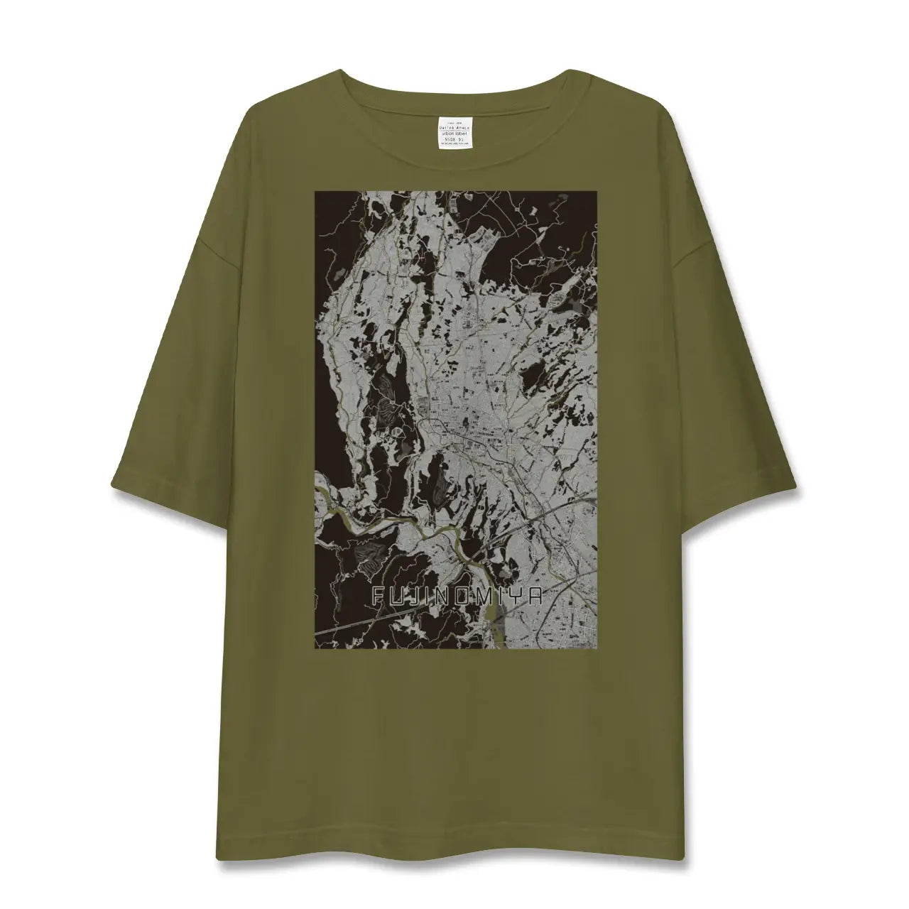 【富士宮(静岡県)】地図柄ビッグシルエットTシャツ