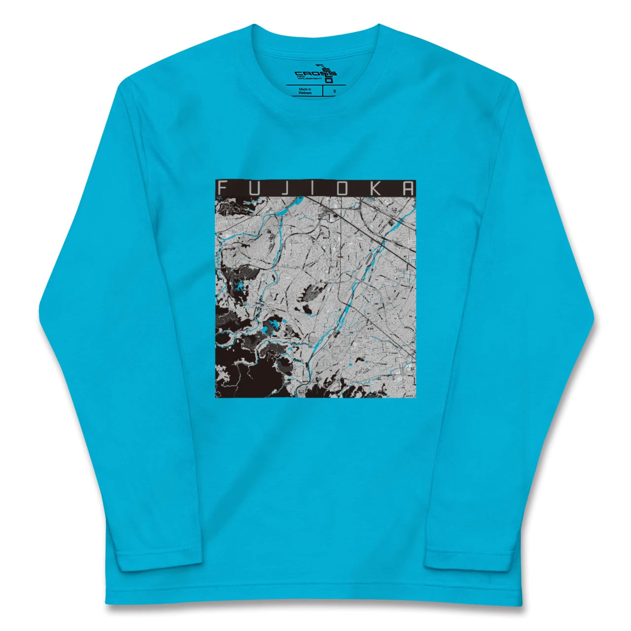 【藤岡(群馬県)】地図柄ロングスリーブTシャツ