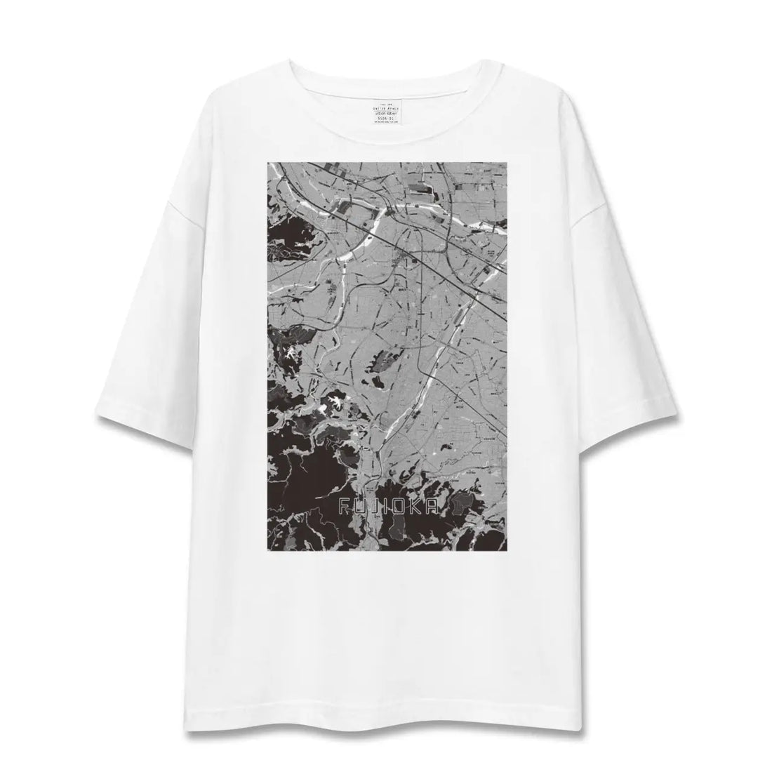 【藤岡(群馬県)】地図柄ビッグシルエットTシャツ