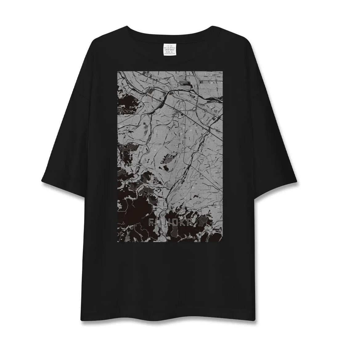【藤岡(群馬県)】地図柄ビッグシルエットTシャツ