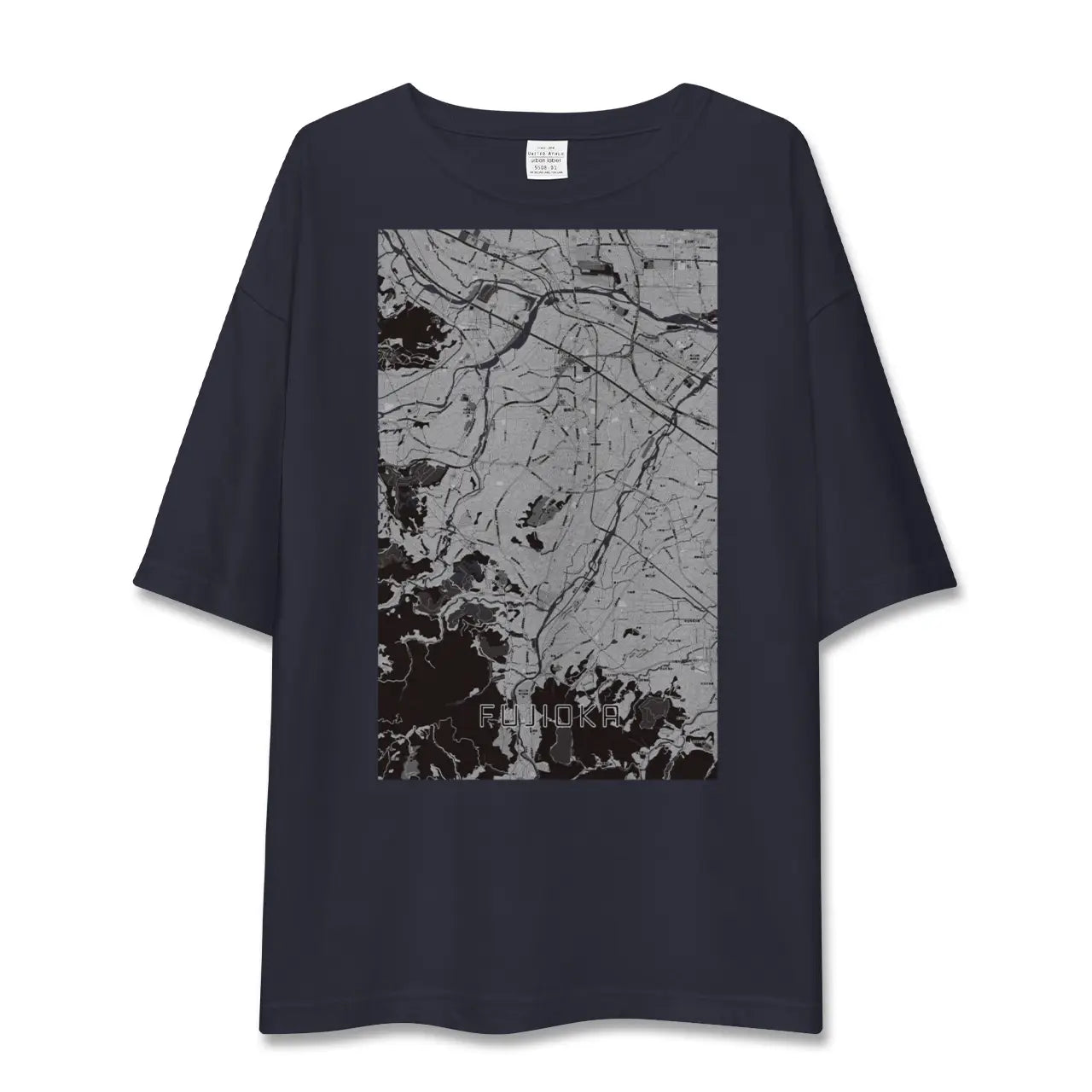 【藤岡(群馬県)】地図柄ビッグシルエットTシャツ