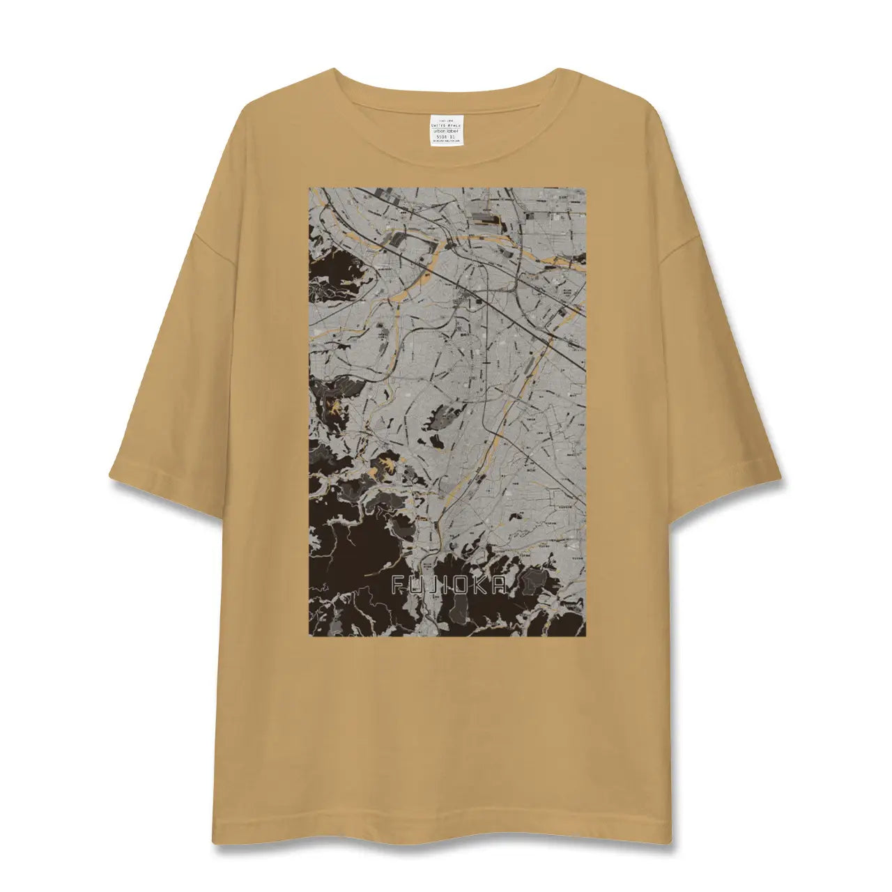 【藤岡(群馬県)】地図柄ビッグシルエットTシャツ
