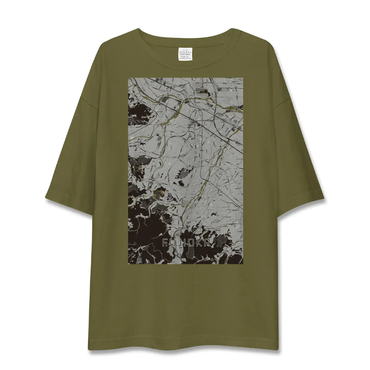 【藤岡(群馬県)】地図柄ビッグシルエットTシャツ