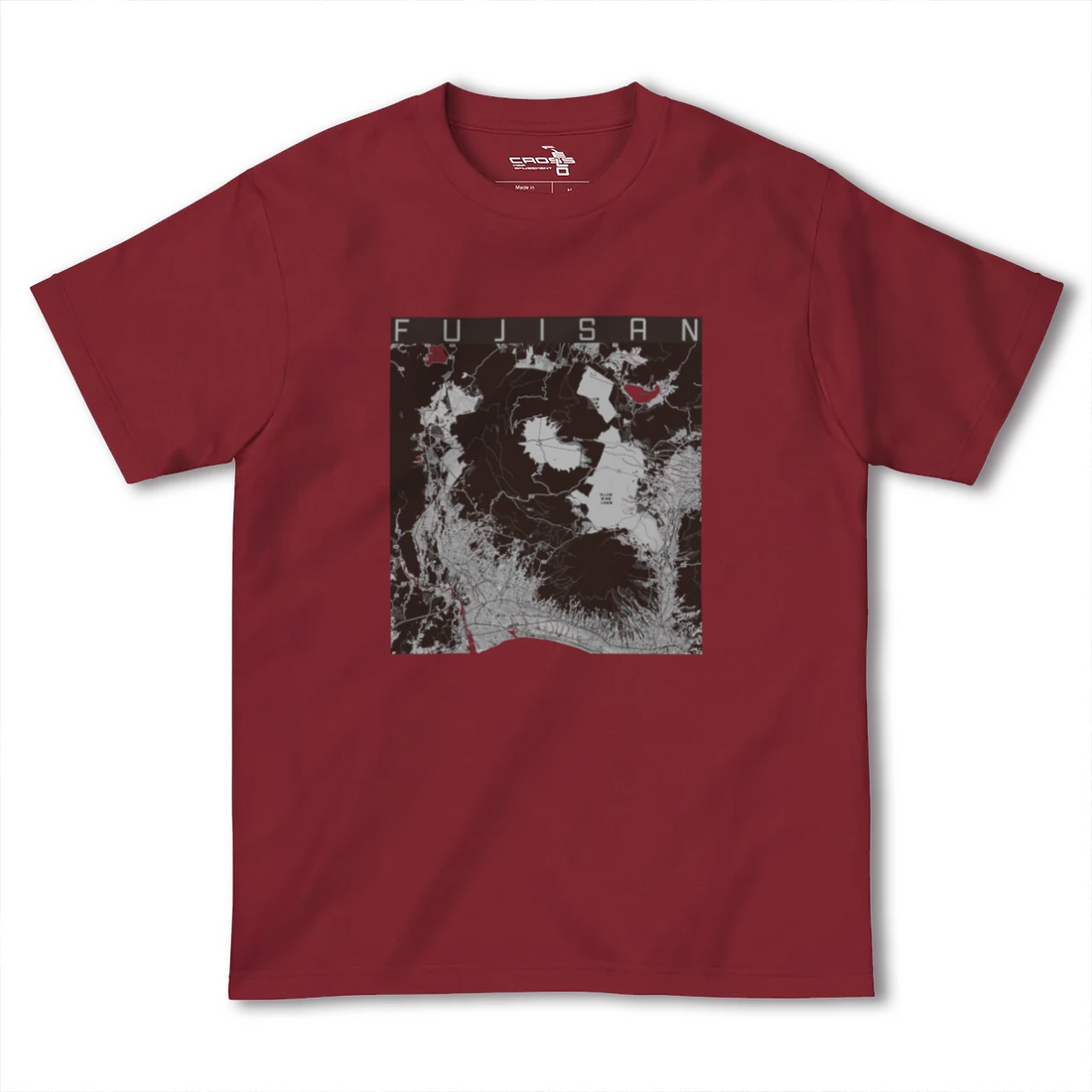 【富士山(静岡県)】地図柄ヘビーウェイトTシャツ