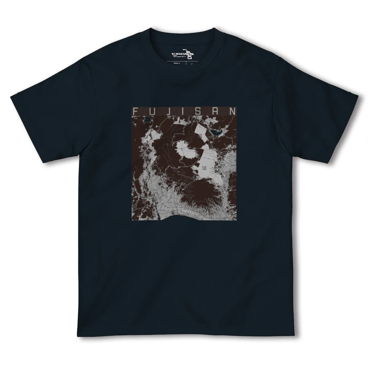【富士山(静岡県)】地図柄ヘビーウェイトTシャツ