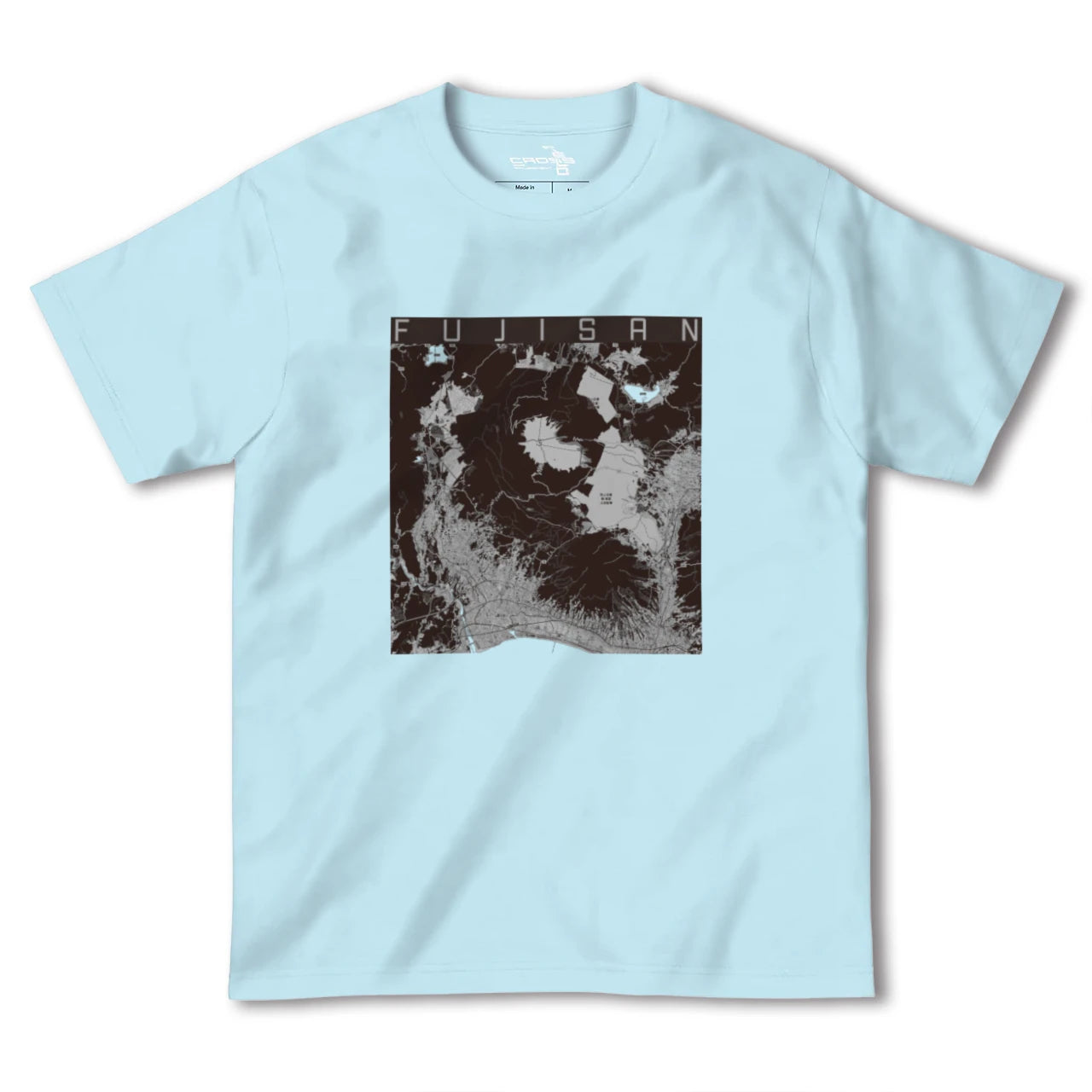 【富士山(静岡県)】地図柄ヘビーウェイトTシャツ