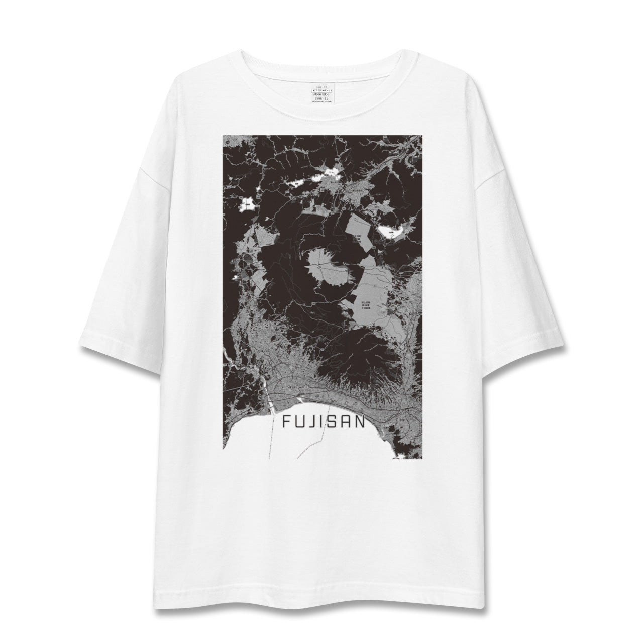 【富士山(静岡県)】地図柄ビッグシルエットTシャツ