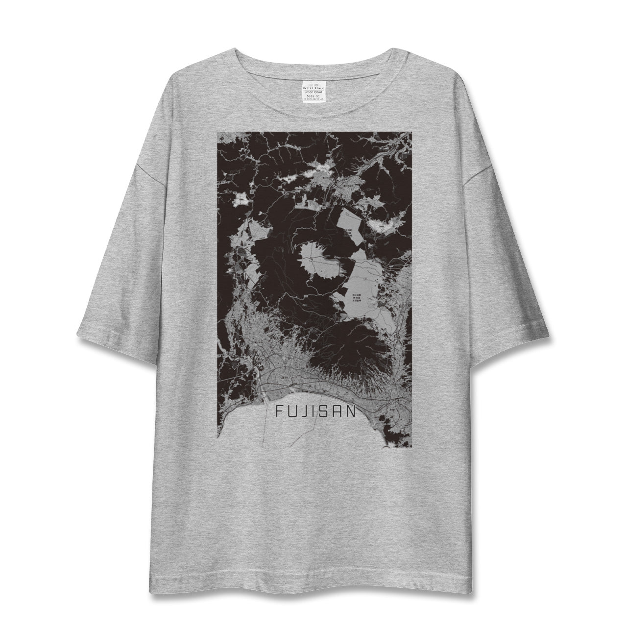 【富士山(静岡県)】地図柄ビッグシルエットTシャツ