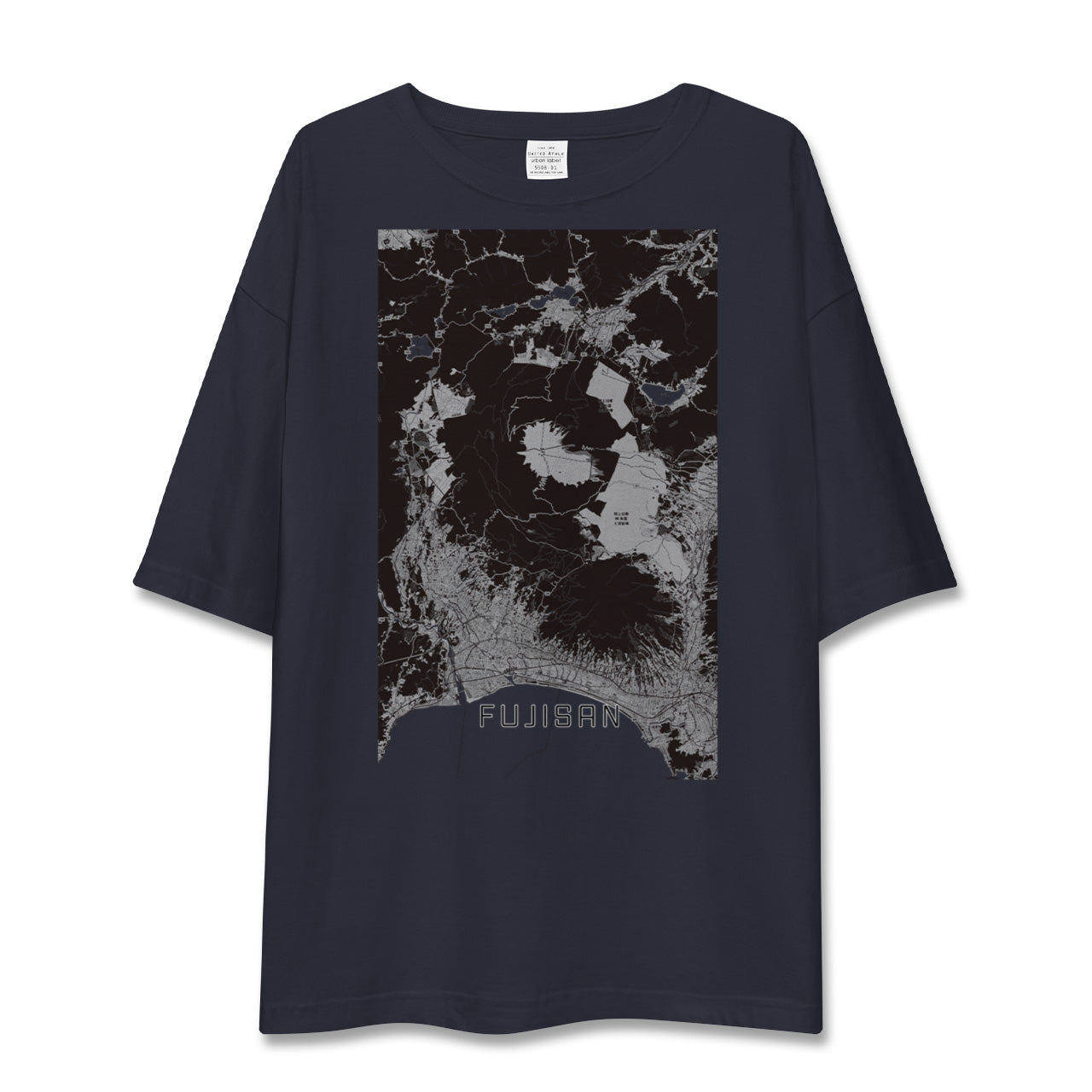 【富士山(静岡県)】地図柄ビッグシルエットTシャツ