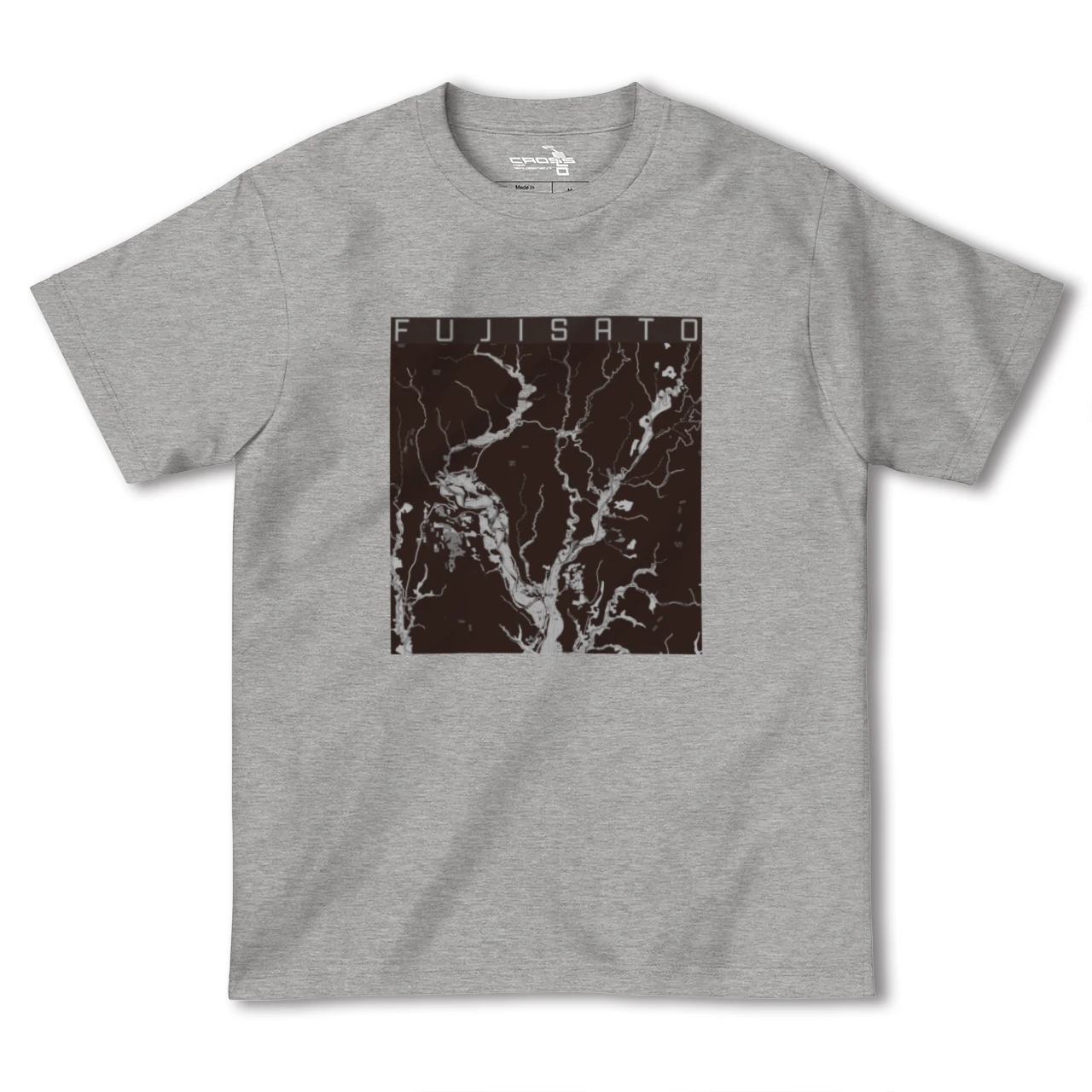 【藤里(秋田県)】地図柄ヘビーウェイトTシャツ