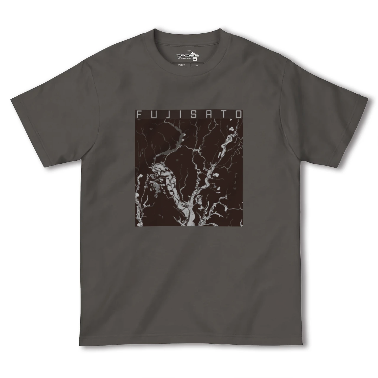 【藤里(秋田県)】地図柄ヘビーウェイトTシャツ