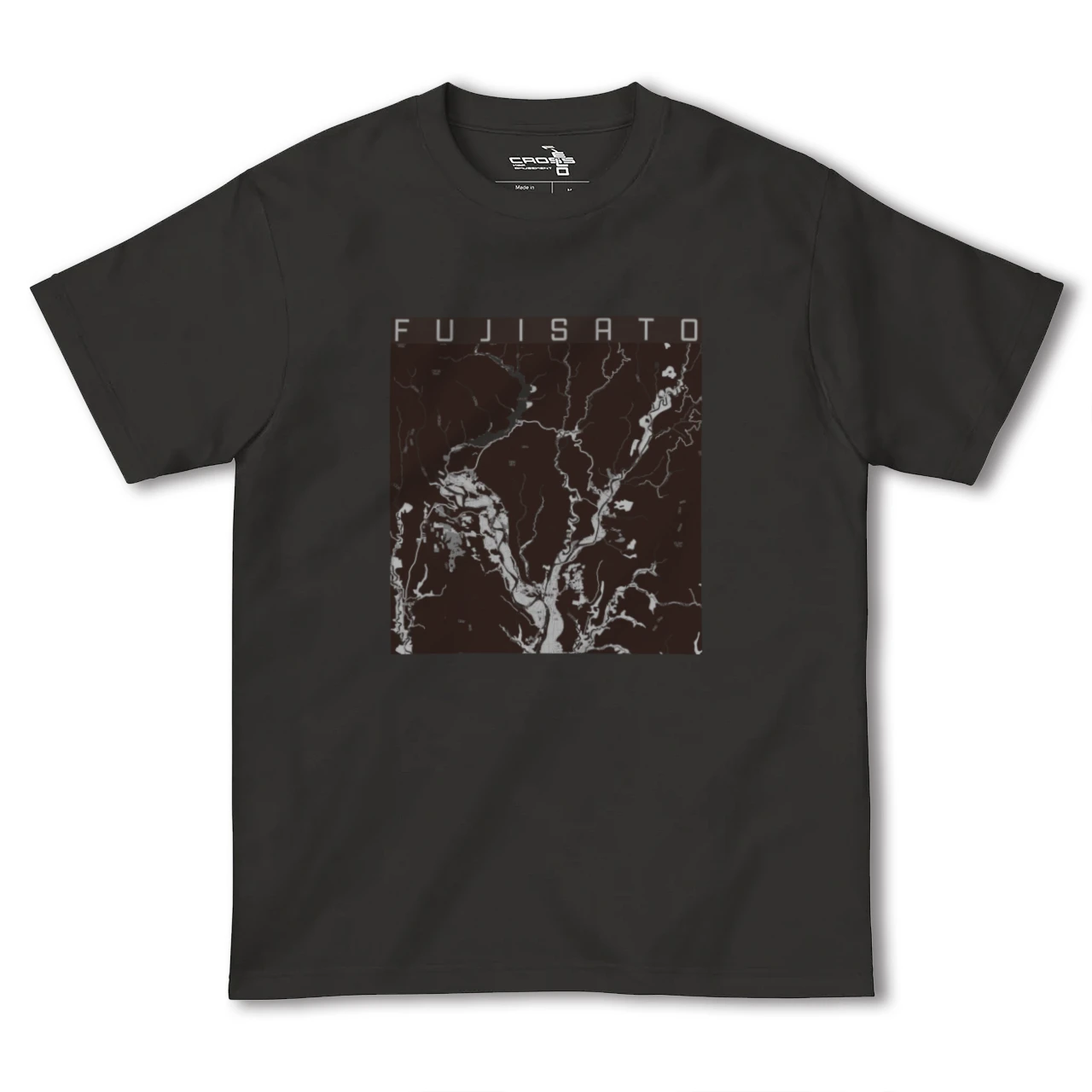 【藤里(秋田県)】地図柄ヘビーウェイトTシャツ