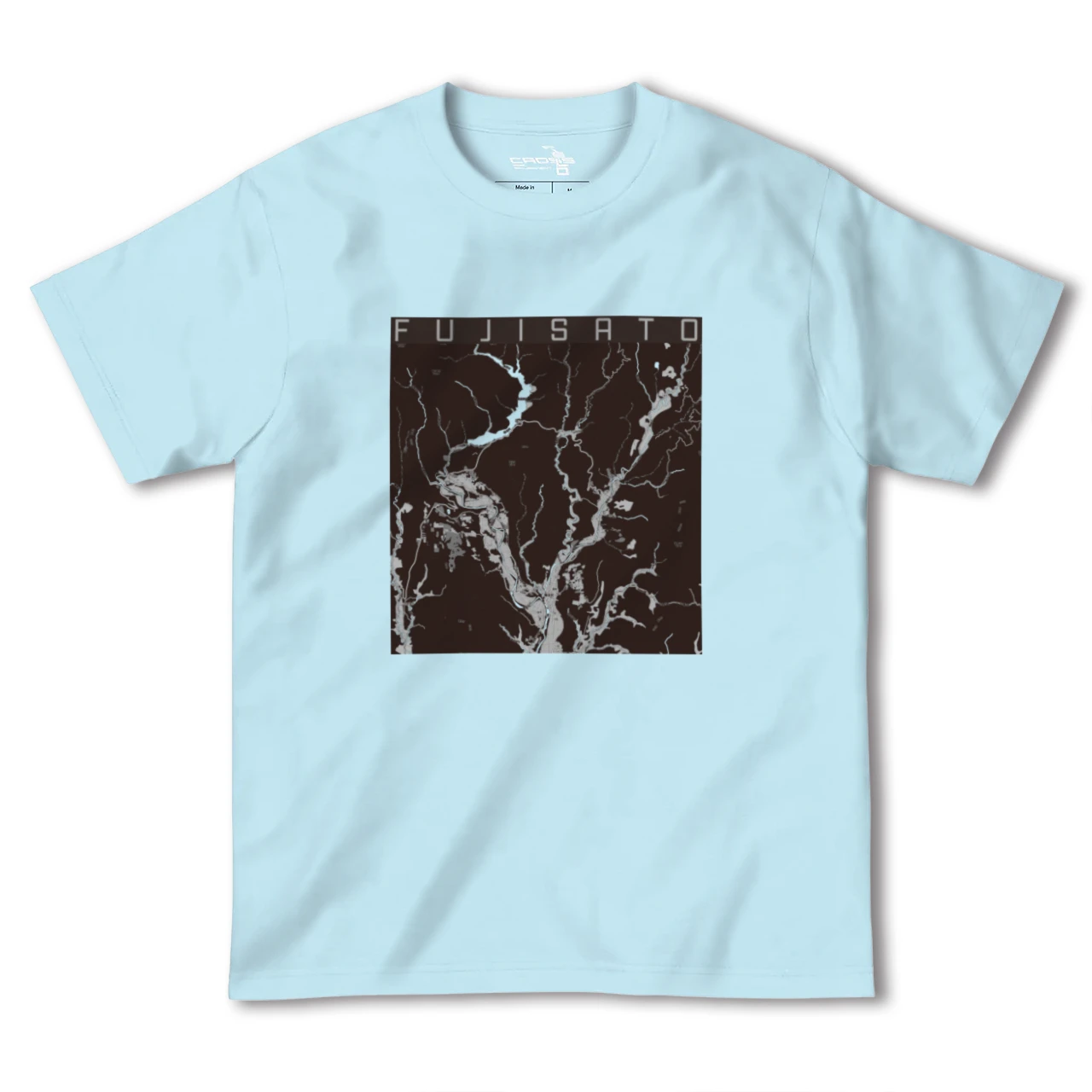【藤里(秋田県)】地図柄ヘビーウェイトTシャツ