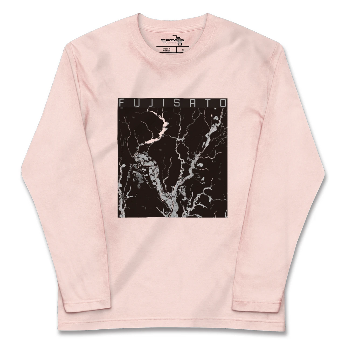 【藤里(秋田県)】地図柄ロングスリーブTシャツ