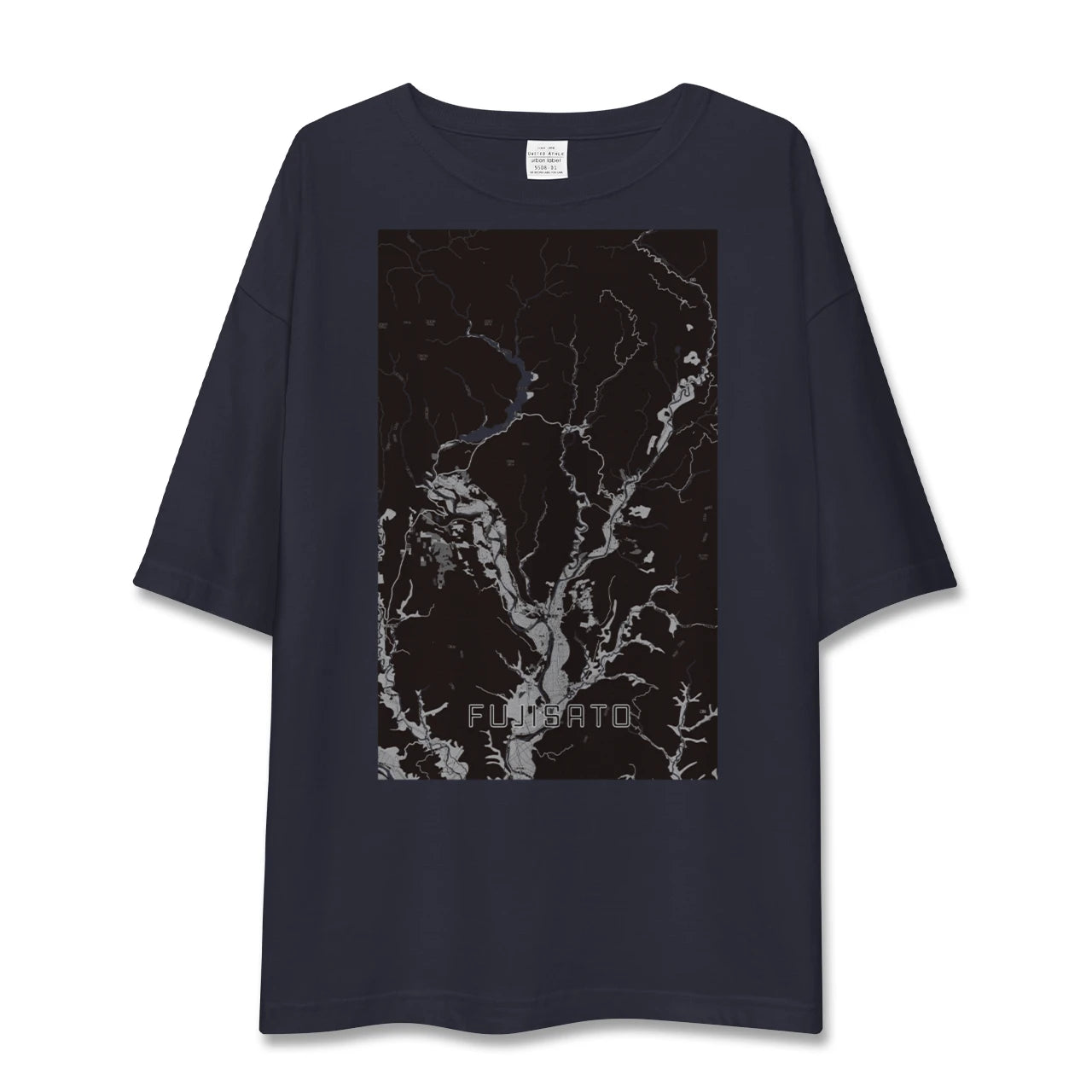 【藤里(秋田県)】地図柄ビッグシルエットTシャツ
