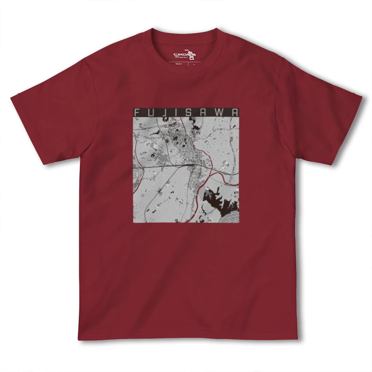 【藤沢(神奈川県)】地図柄ヘビーウェイトTシャツ