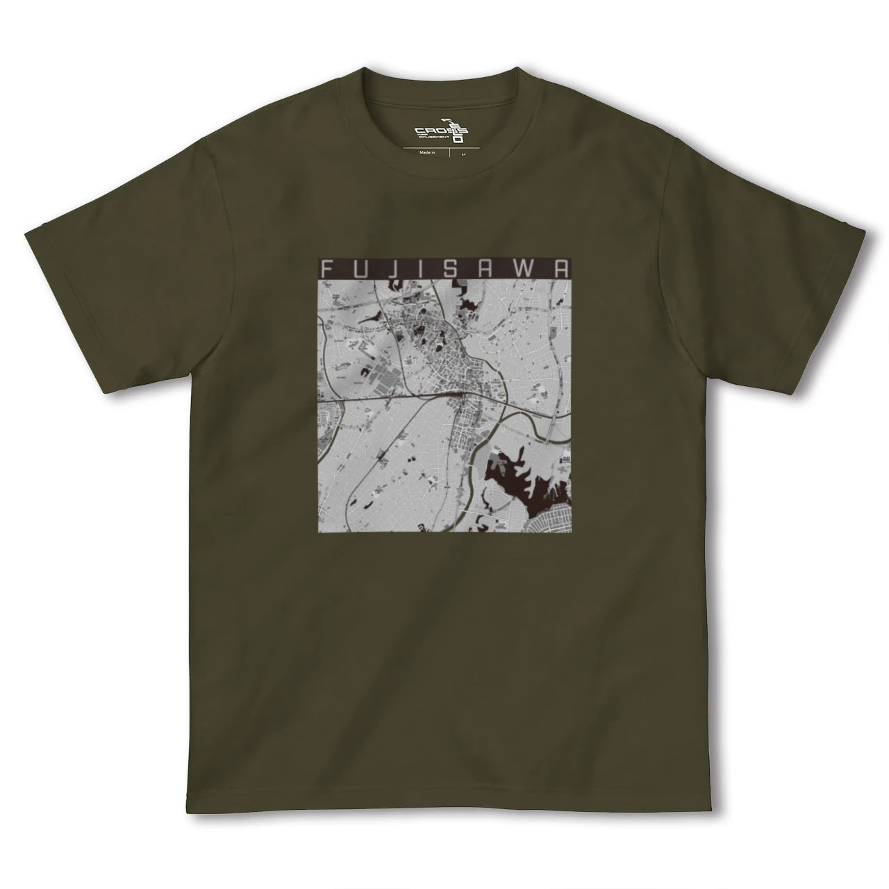 【藤沢(神奈川県)】地図柄ヘビーウェイトTシャツ