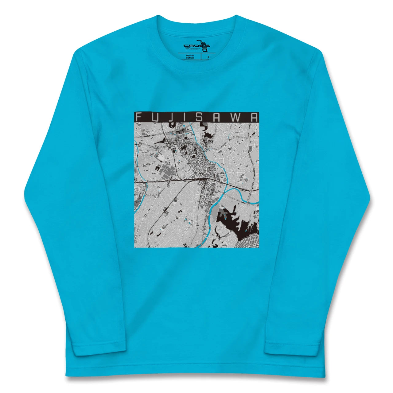 【藤沢(神奈川県)】地図柄ロングスリーブTシャツ