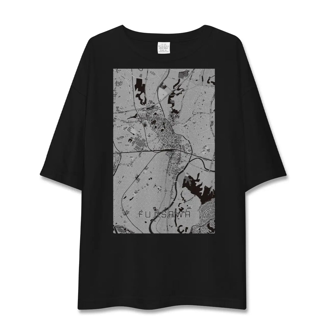 【藤沢(神奈川県)】地図柄ビッグシルエットTシャツ