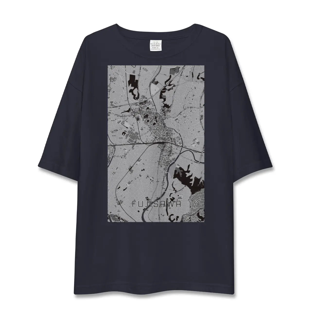 【藤沢(神奈川県)】地図柄ビッグシルエットTシャツ